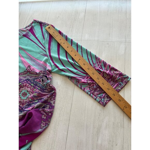 Clara Sunwoo Large 3/4 Sleeve Scoop Neck Tunic - Picture 6 of 8